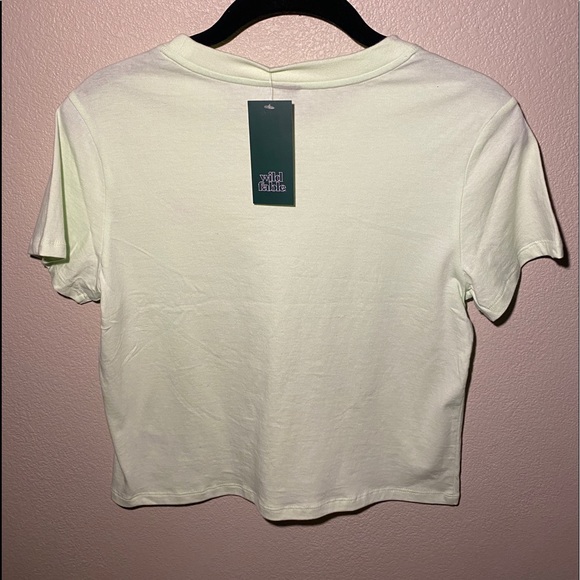 New w/ Tags Crop Top with Chili Pepper Embroidery - Picture 2 of 3